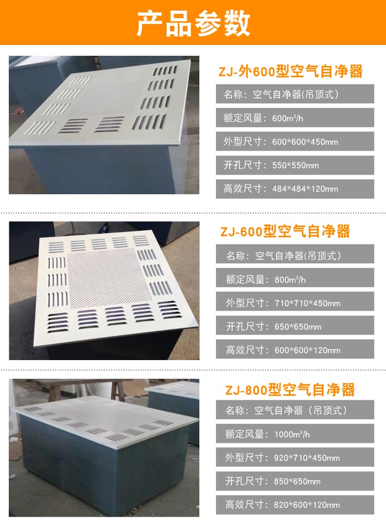 凈化車間吊裝式空氣自凈器
