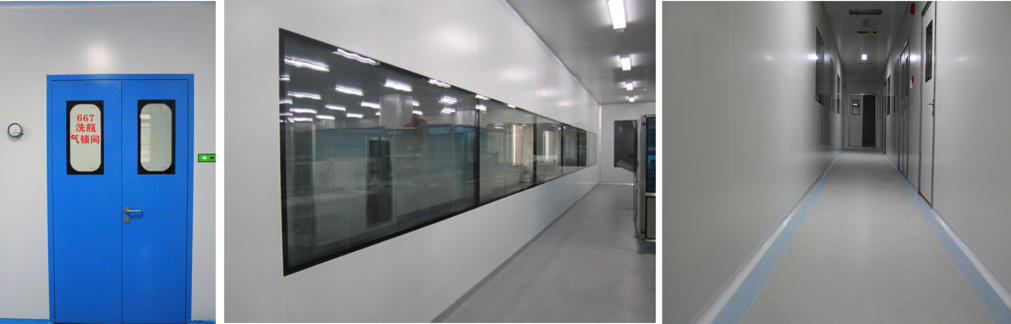 凈化車間專用鋼制潔凈密封門窗安裝效果圖